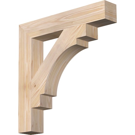 Ekena Millwork Merced Block Smooth Bracket, Douglas Fir, 3 1/2"W x 22"D x 22"H BKT04X22X22MRC05SDF